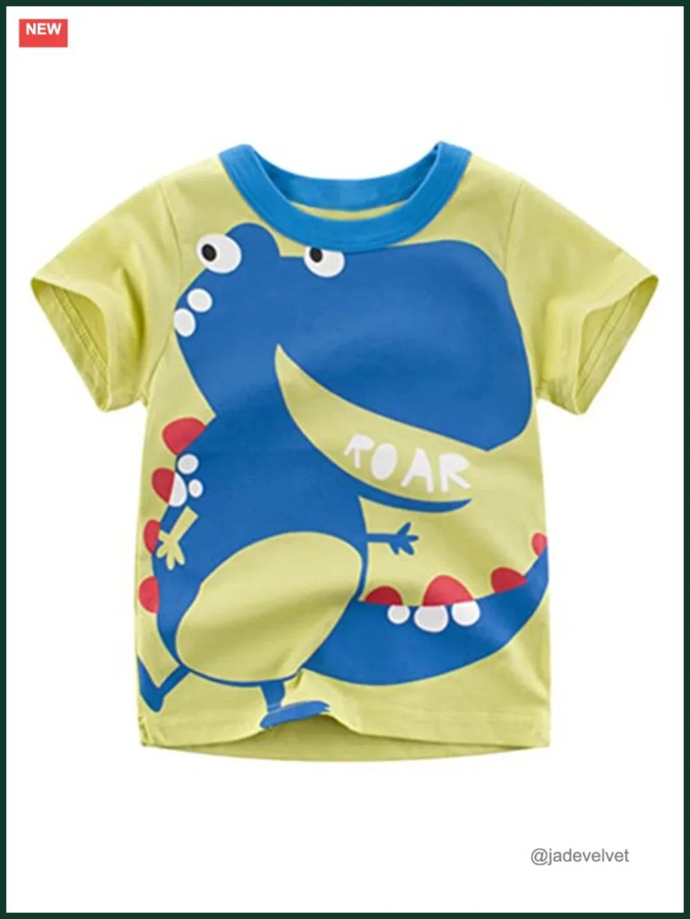 4 Pack Toddler Boys Dinosaur Shark Truck Graphic Tees Short Sleeve T-Shirts